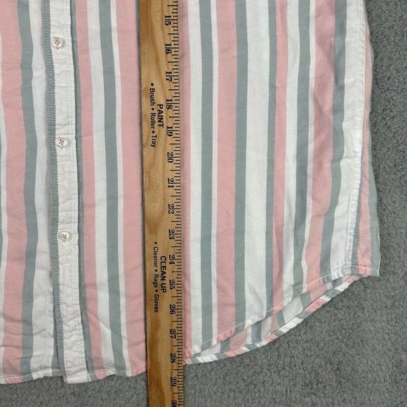 Denim Flower Shirt Mens XL Multicolored‎ Striped Ricky Singr  Button Down - Picture 3 of 10